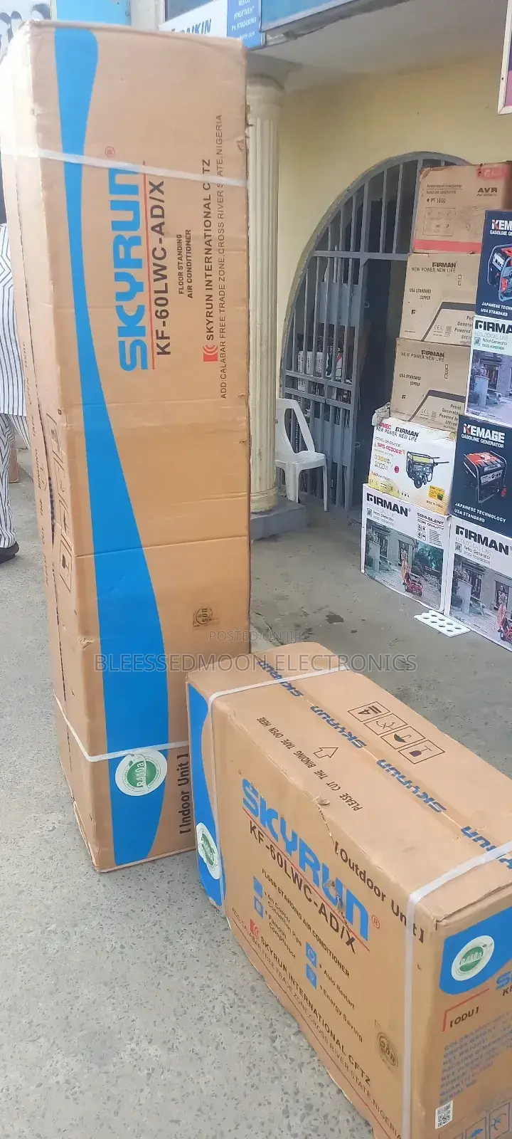 Skyrun 2hp Inverter Standing Unit Ac With Installation Kits