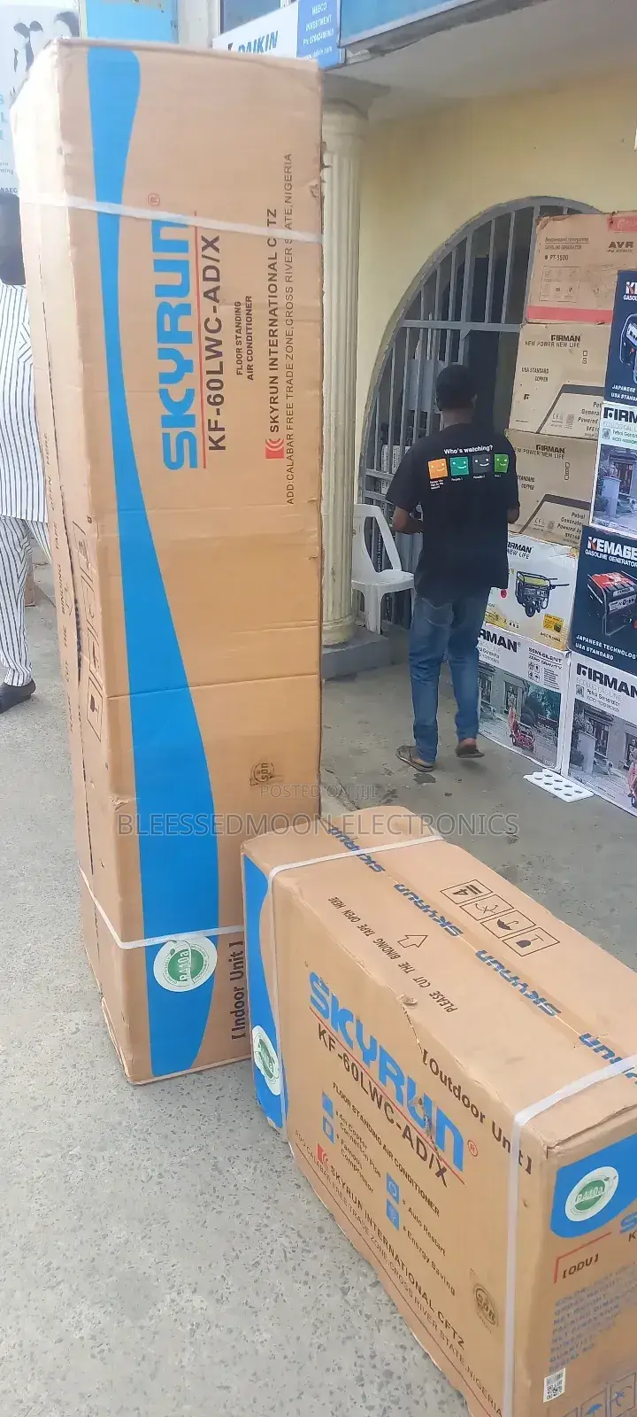 Skyrun 2hp Inverter Standing Unit Ac With Installation Kits