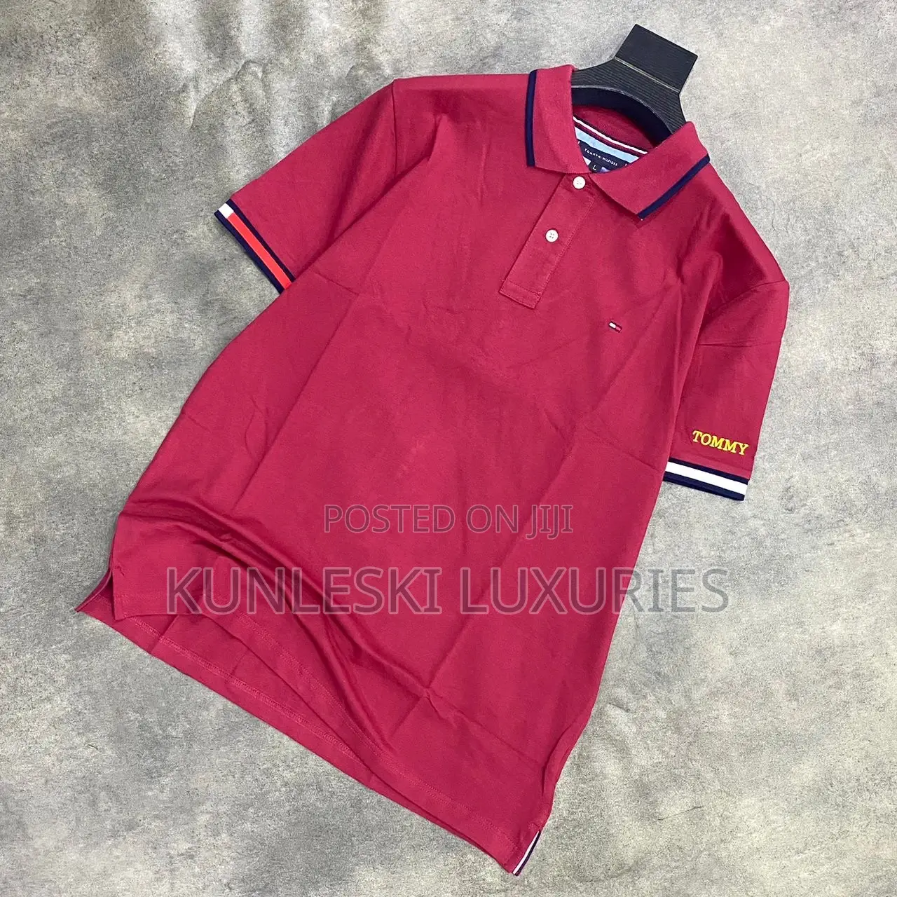 Tommy Hilfiger Plain Collar Neck Polo in 6 Colorways
