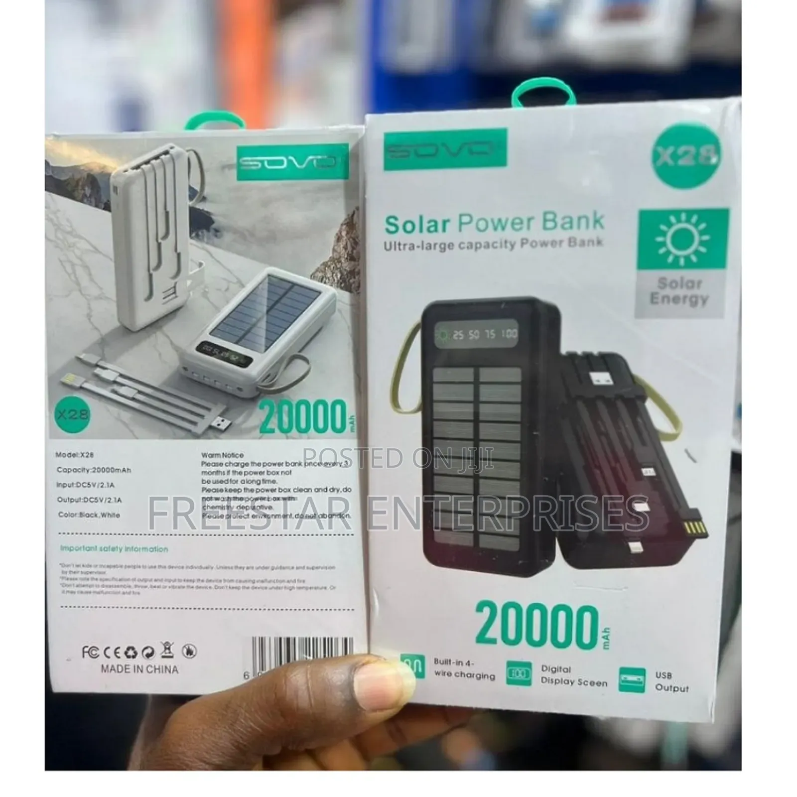 Sovo 20000mah Solar Power Bank. Sovo Solar Power Bank. X28
