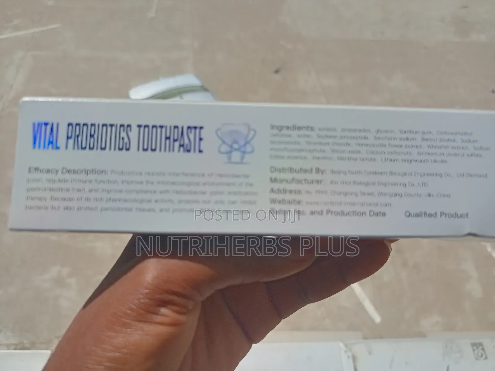 Probiotics Toothpaste (Night Use): Eliminates Mouth Odour