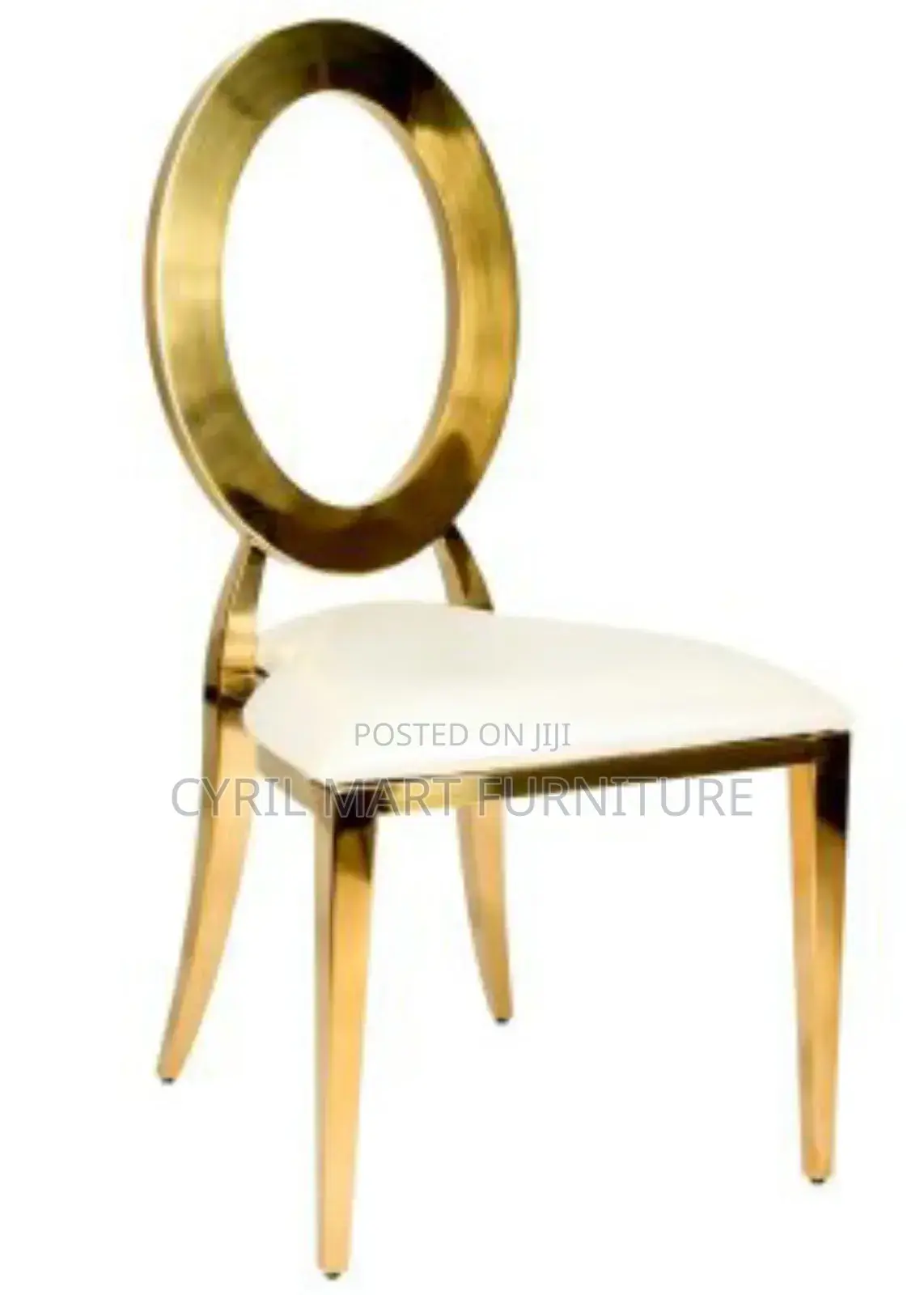 O Back Event Gold Chair