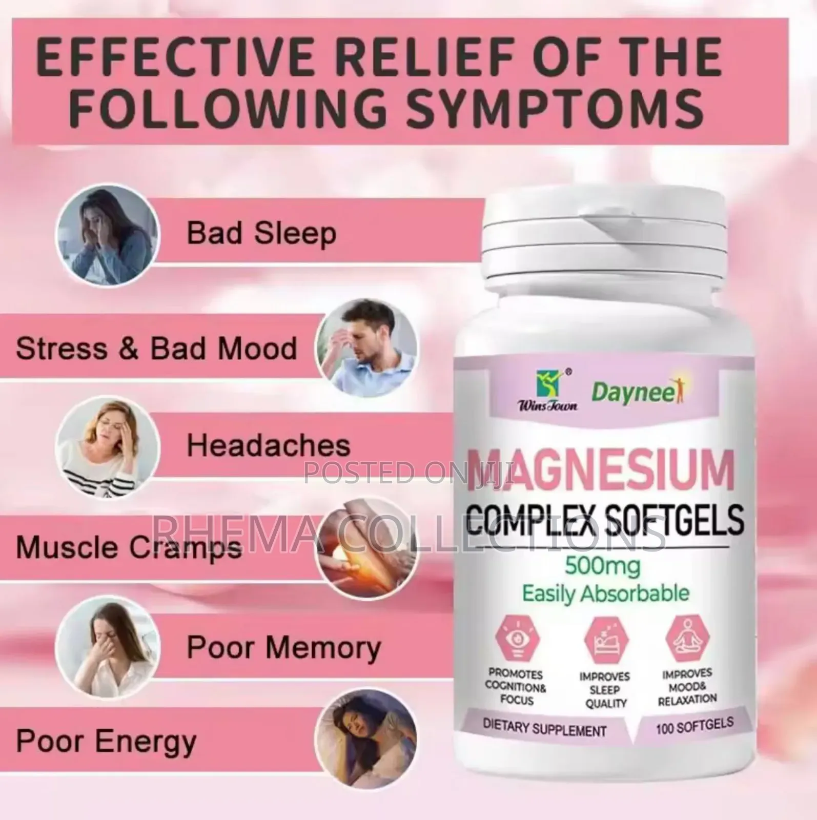 Magnesium Complex Softgels For Bones/Immunity/Cardiovascular