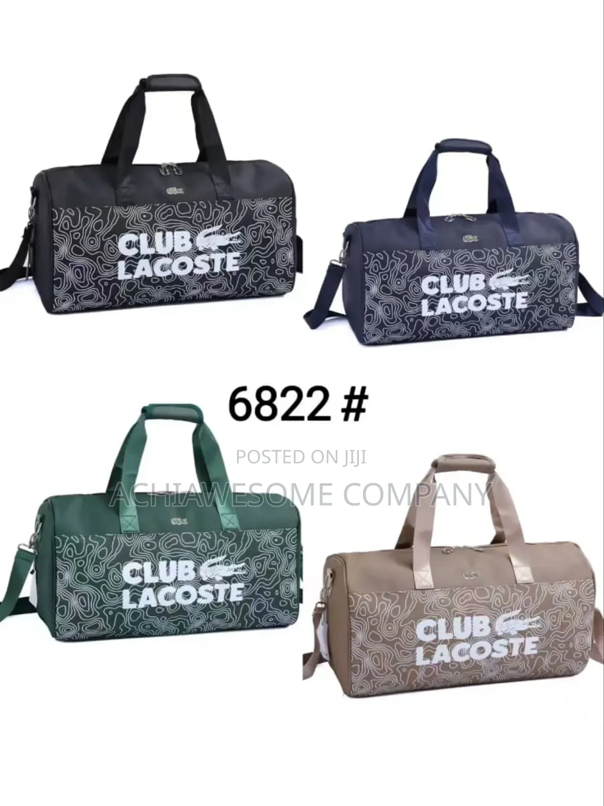 Lacoste Duffel Bag Different Colors.