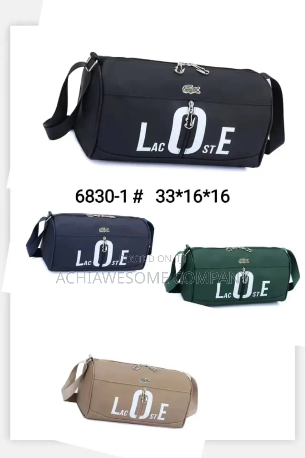 Lacoste Duffel Bag Different Colors.