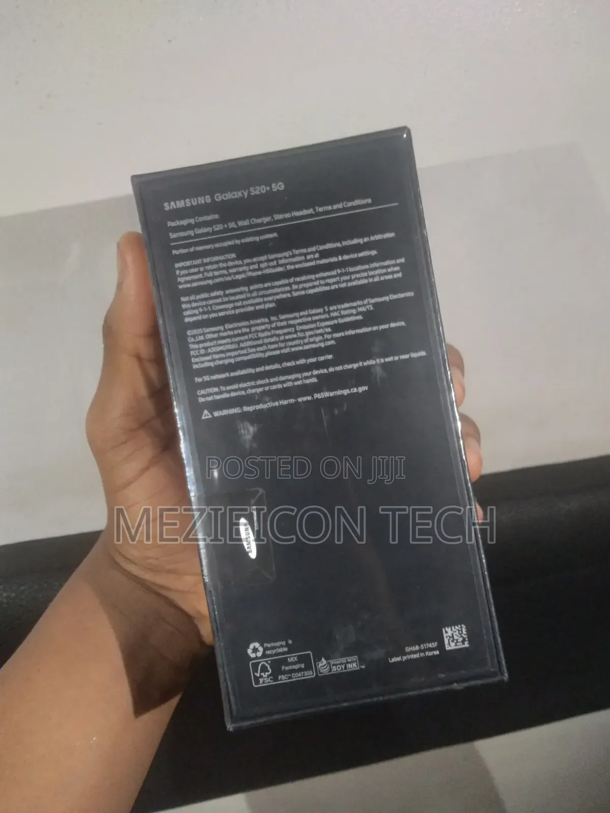 New Samsung Galaxy S20+ 5G 128 GB Black