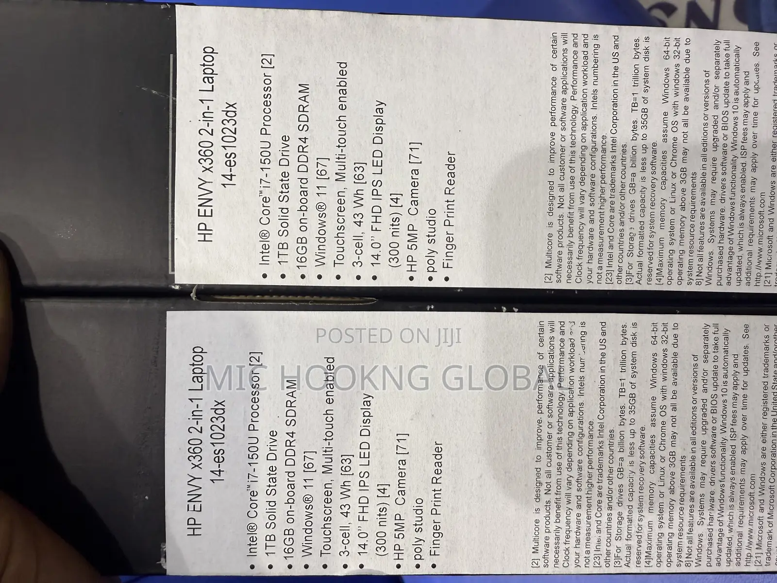 New Laptop HP Envy 14 16GB Intel Core Ultra 7 SSD 1T