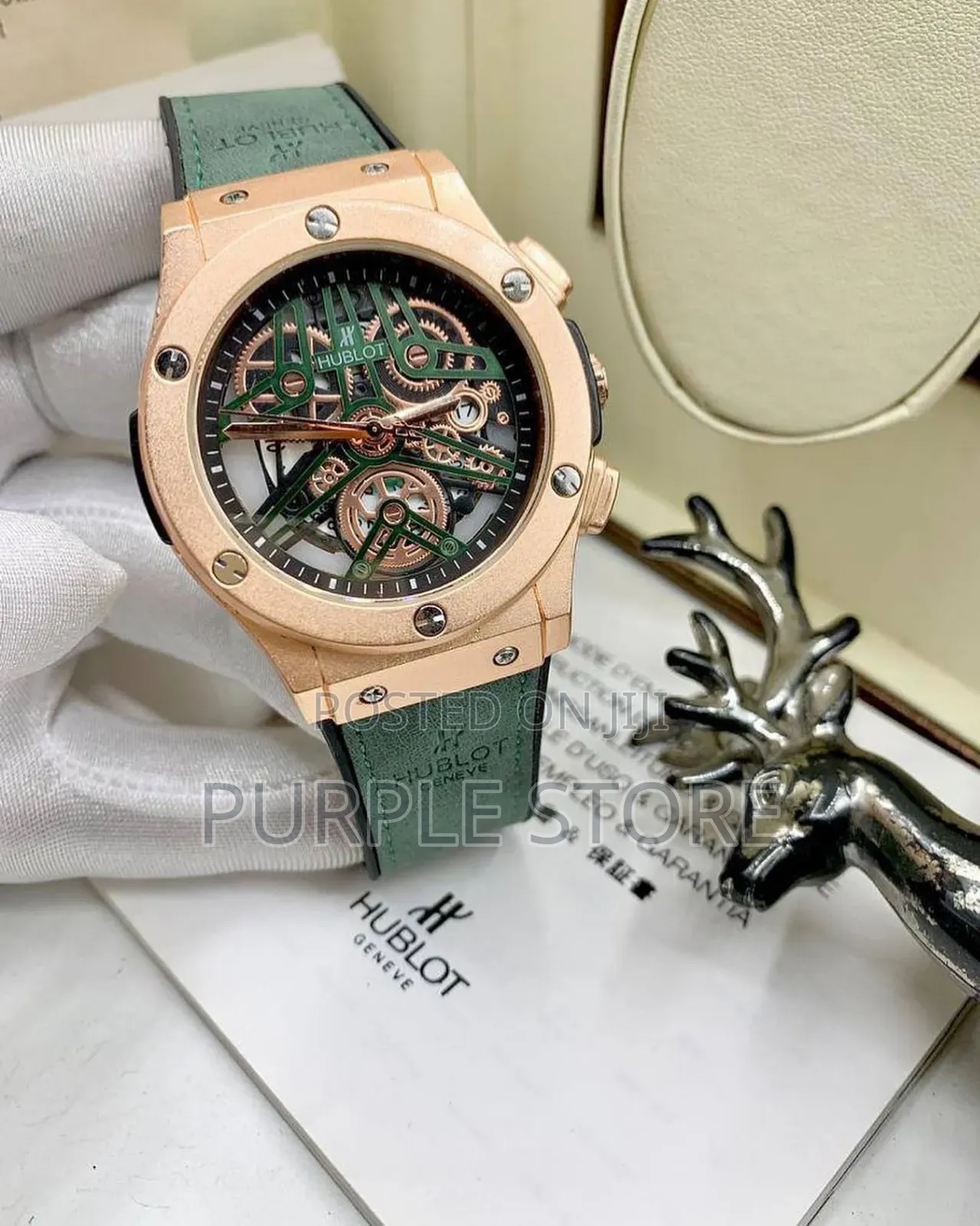 Hublot *Wristwatch; Leather. Straps.
