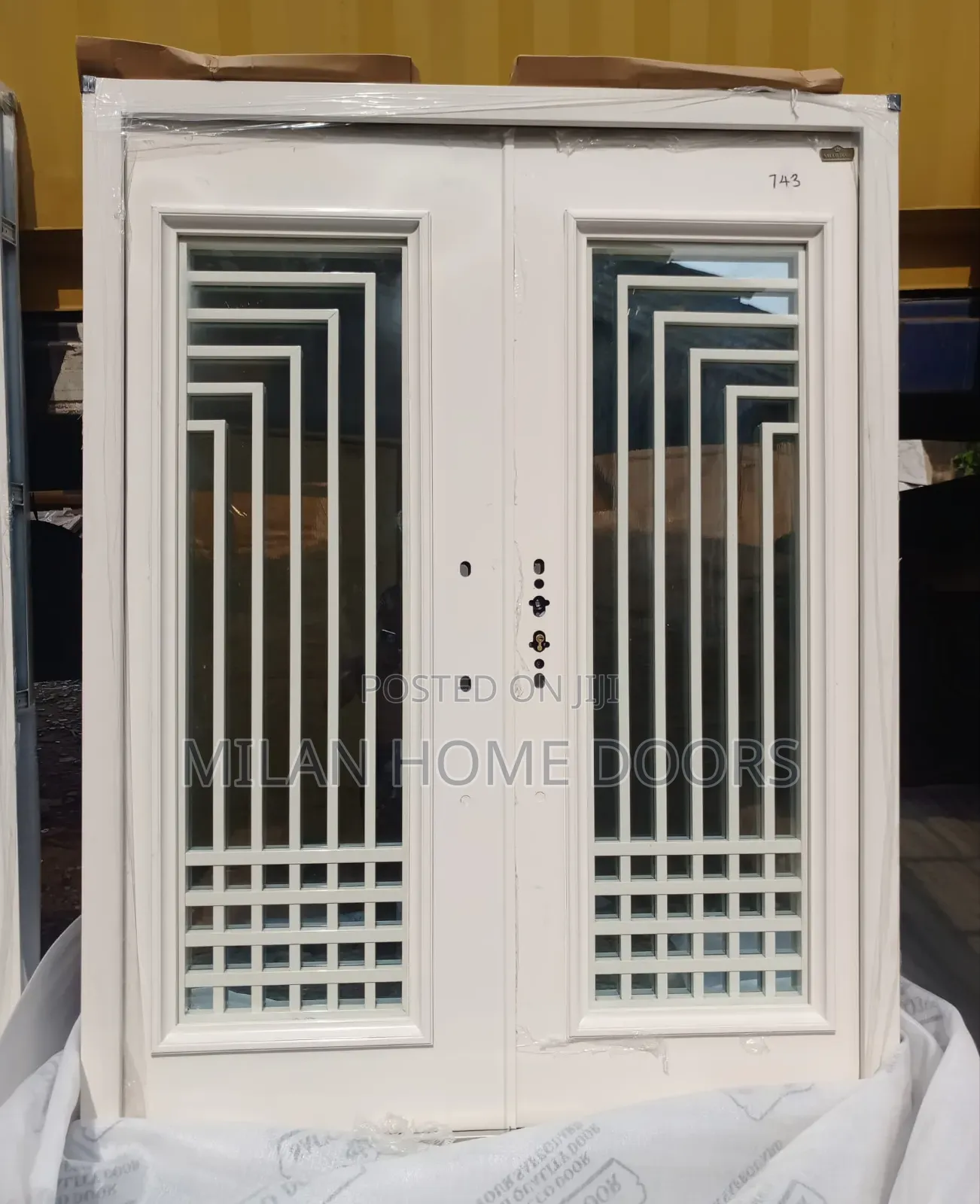 White 5ft French Glass Door