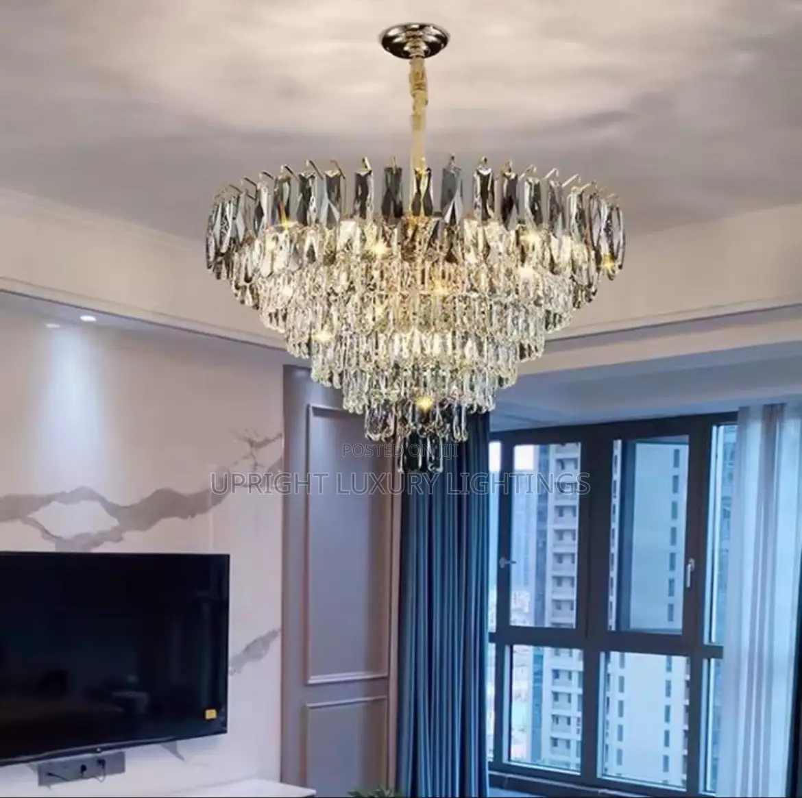 Sharp Chandelier Crystal