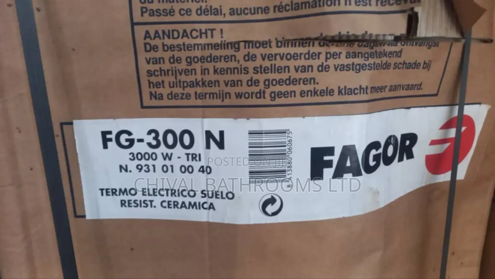 Fagor 300lt Water Heater