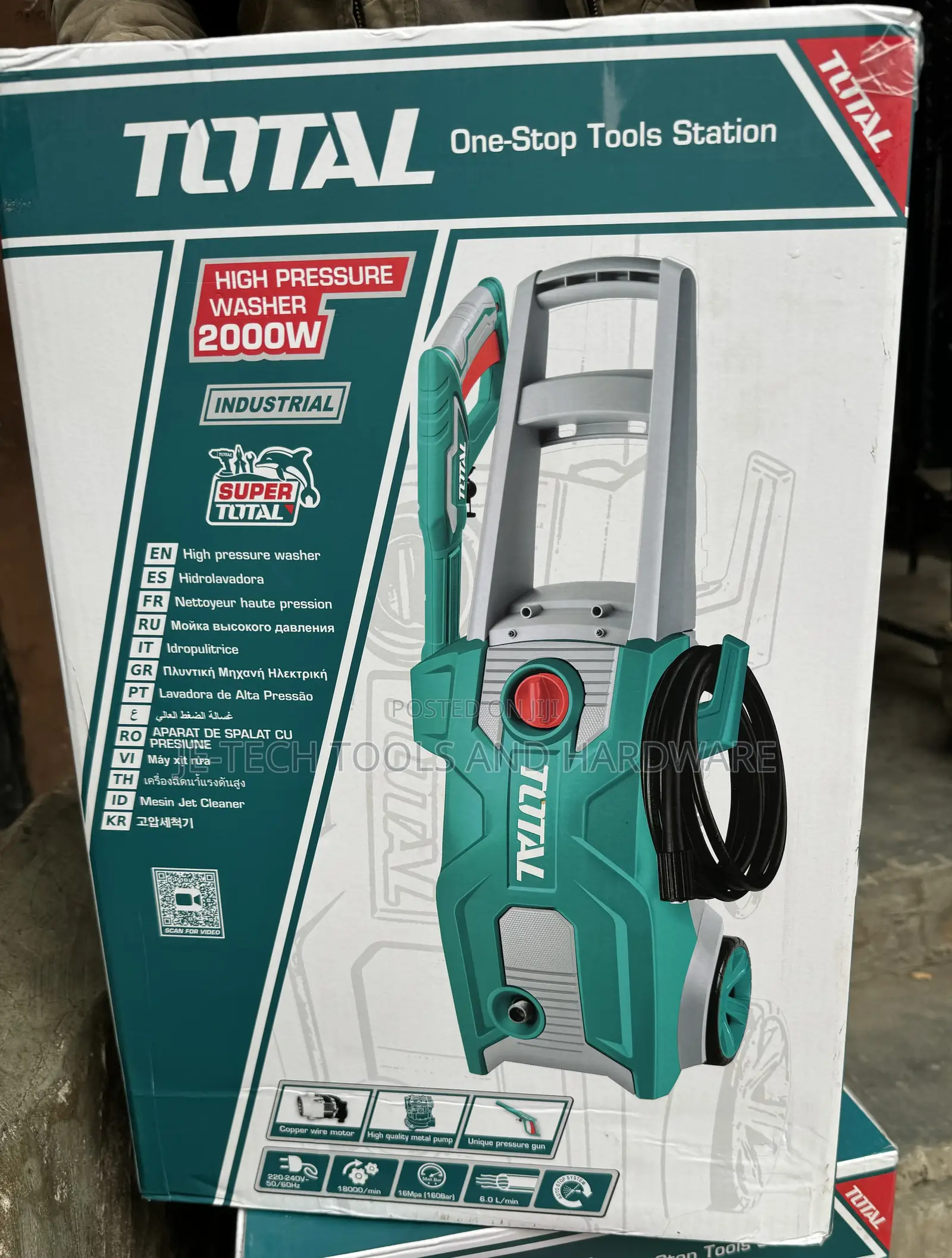 Electric Total High Pressure Washer 2000w -