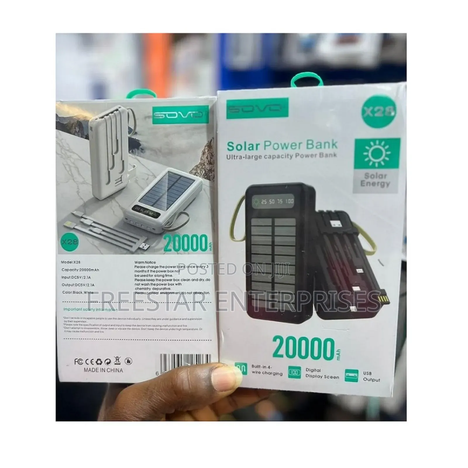 Sovo 20000mah Solar Power Bank. Sovo Solar Power Bank. X28