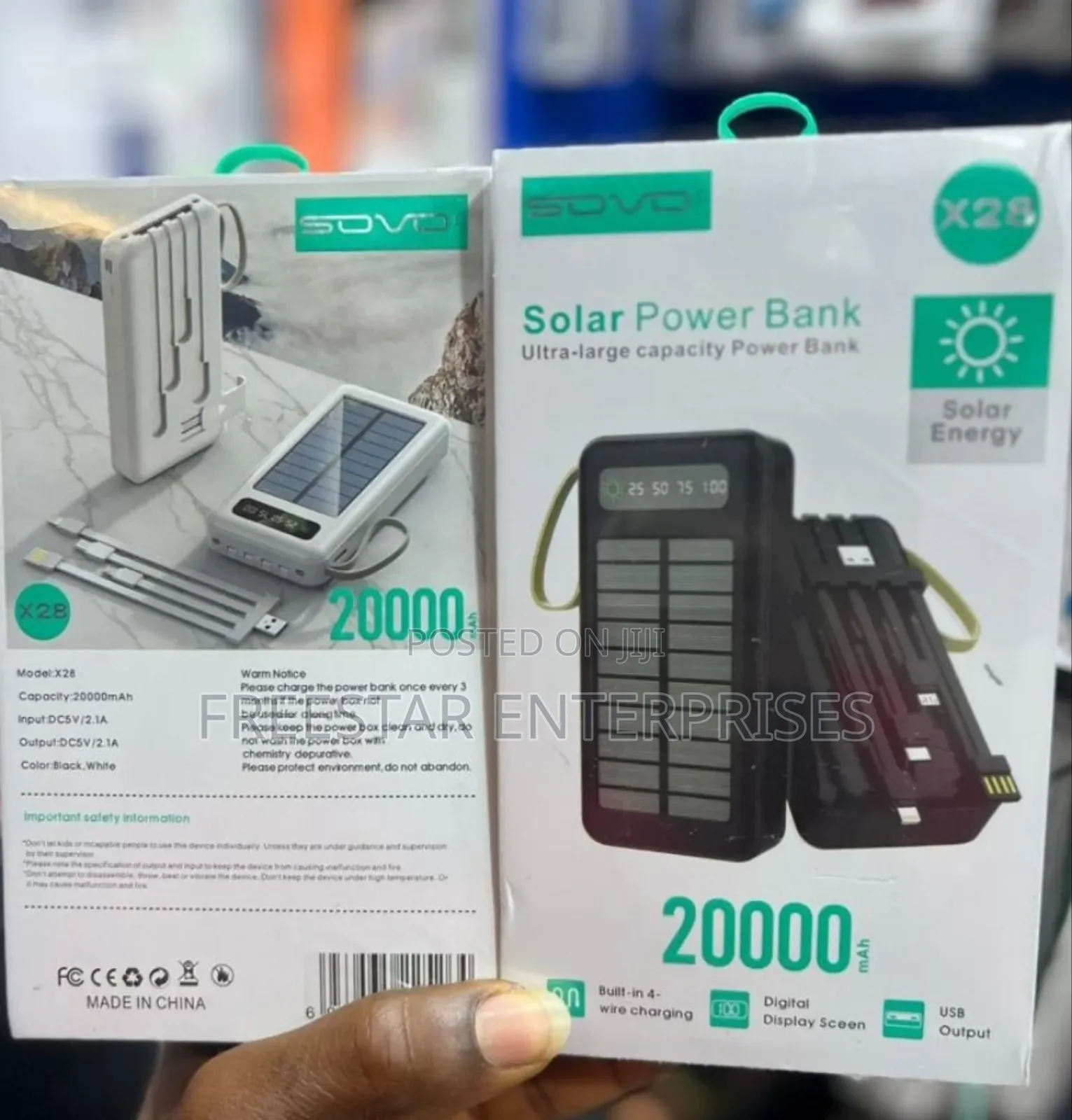 Sovo 20000mah Solar Power Bank. Sovo Solar Power Bank. X28