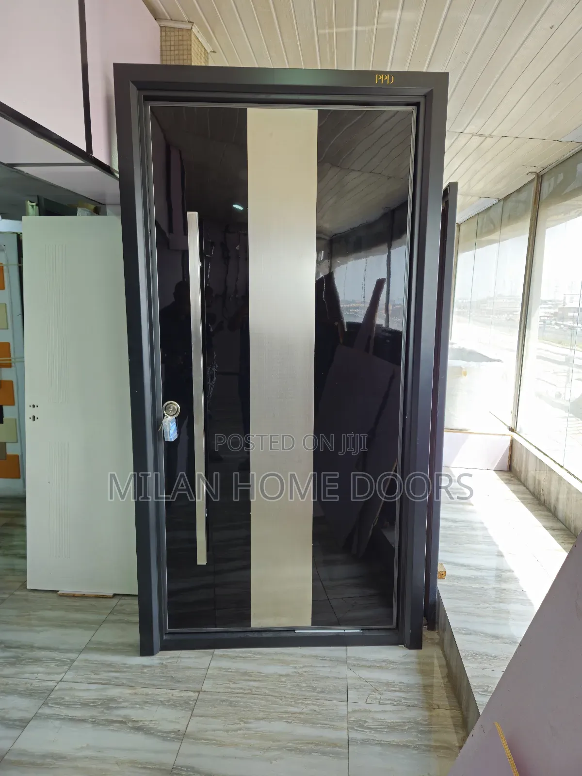5ft by 8ft Pivot Security Door Extra Height