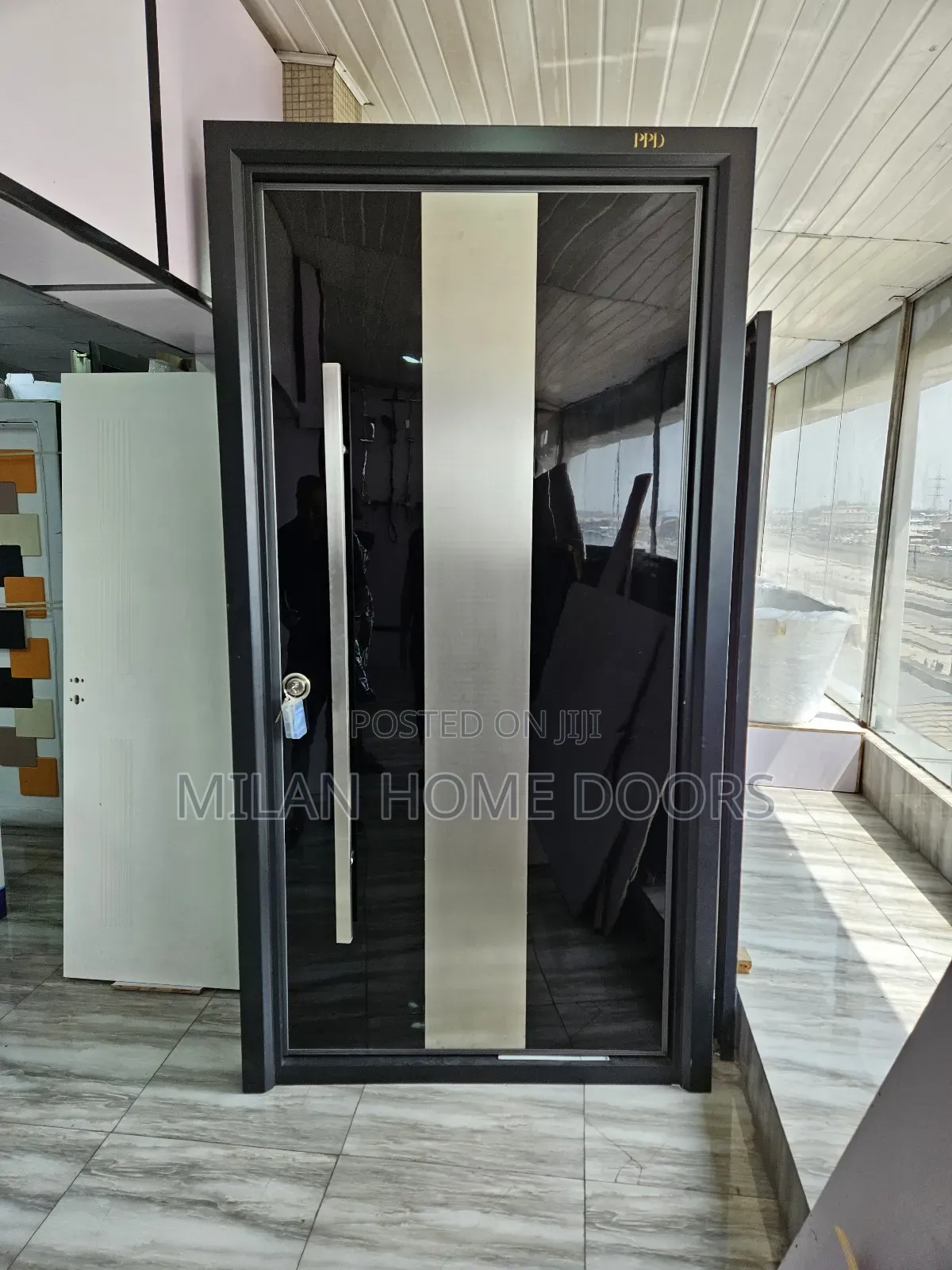 5ft by 8ft Pivot Security Door Extra Height