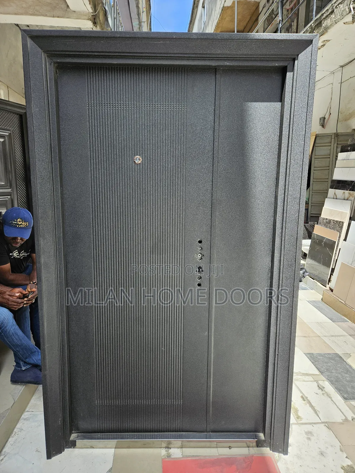 6" Frame Steel 4ft Jiuhua Security Door