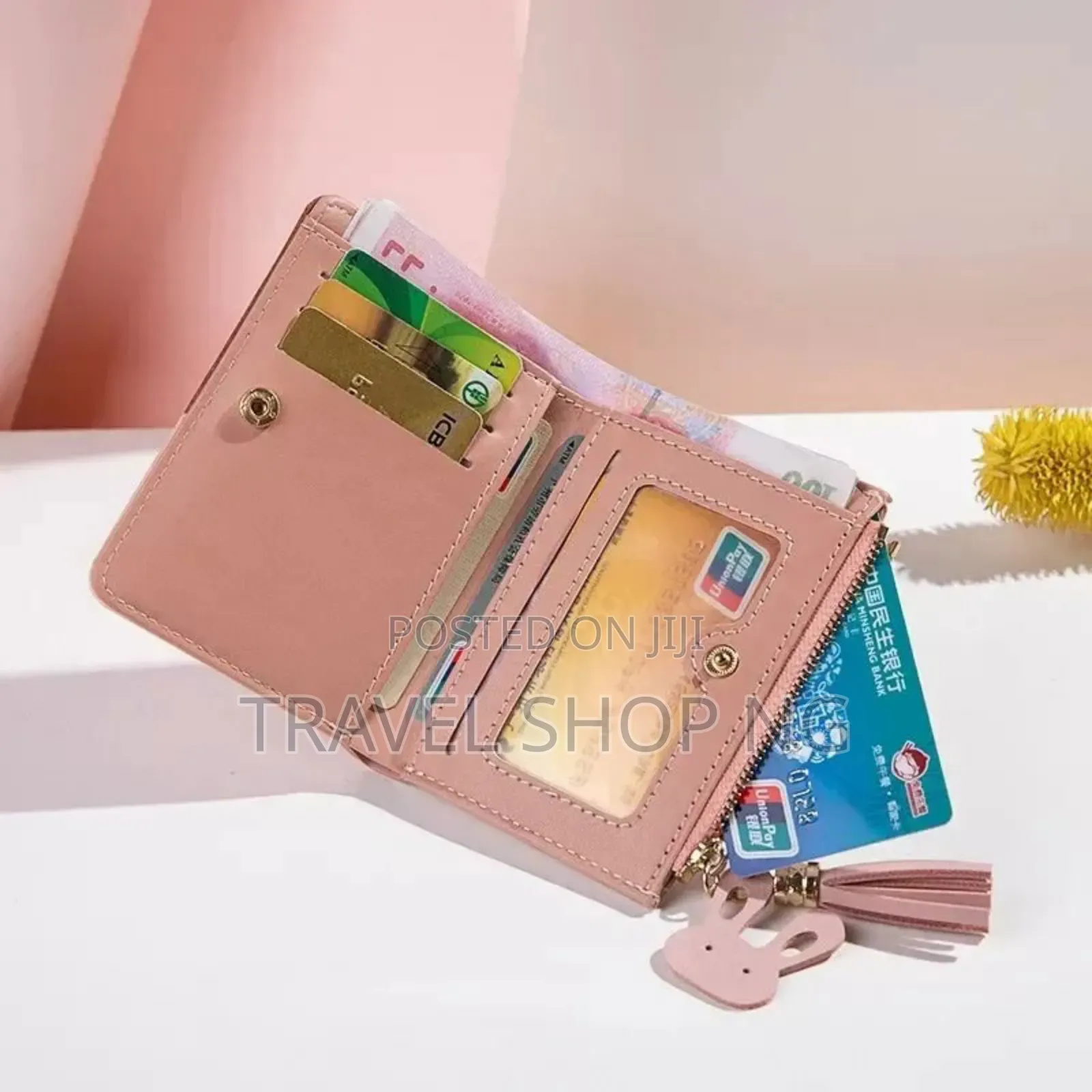 Coin Purse With Zipper and Tassel