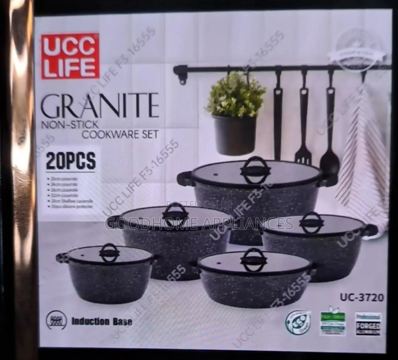 20pcs Granite Non-Stick Cookware Set