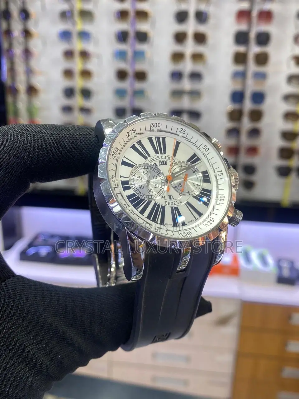 High Quality Rogers Dubuis Luxury Genuine Leather Wristwatch