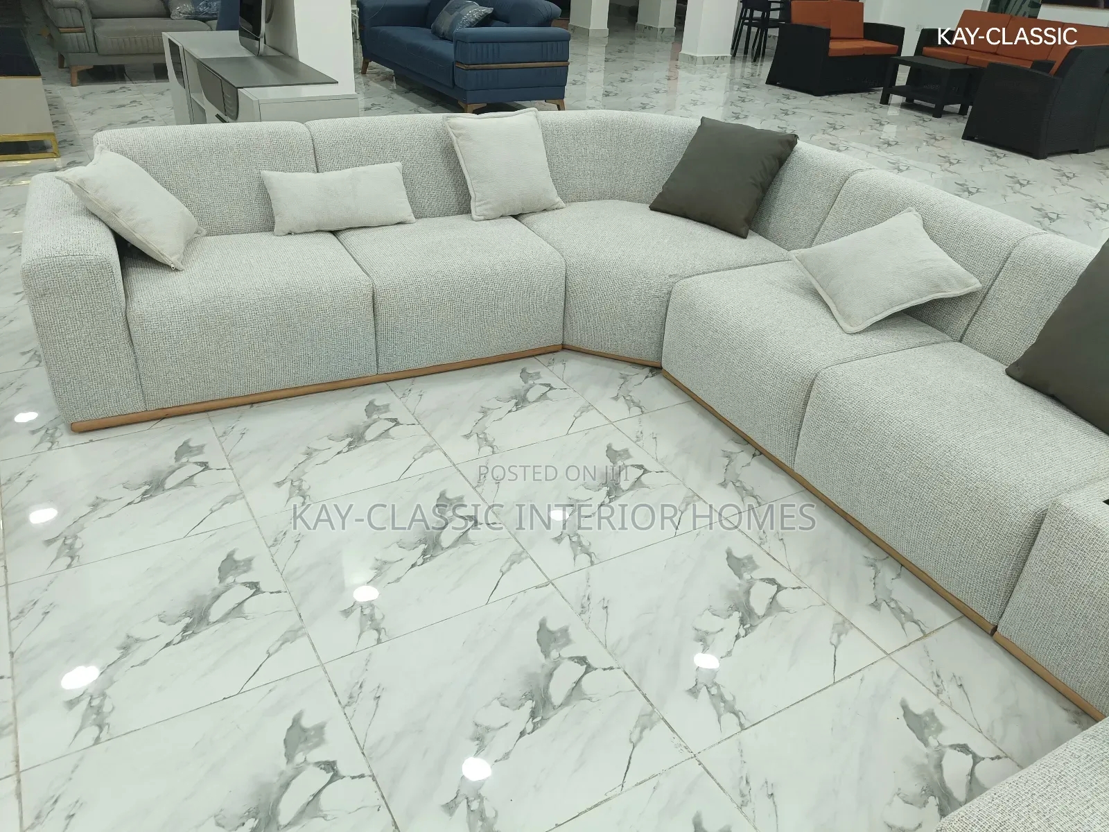 Corner Shape Sofa With Bluetooth Speaker 