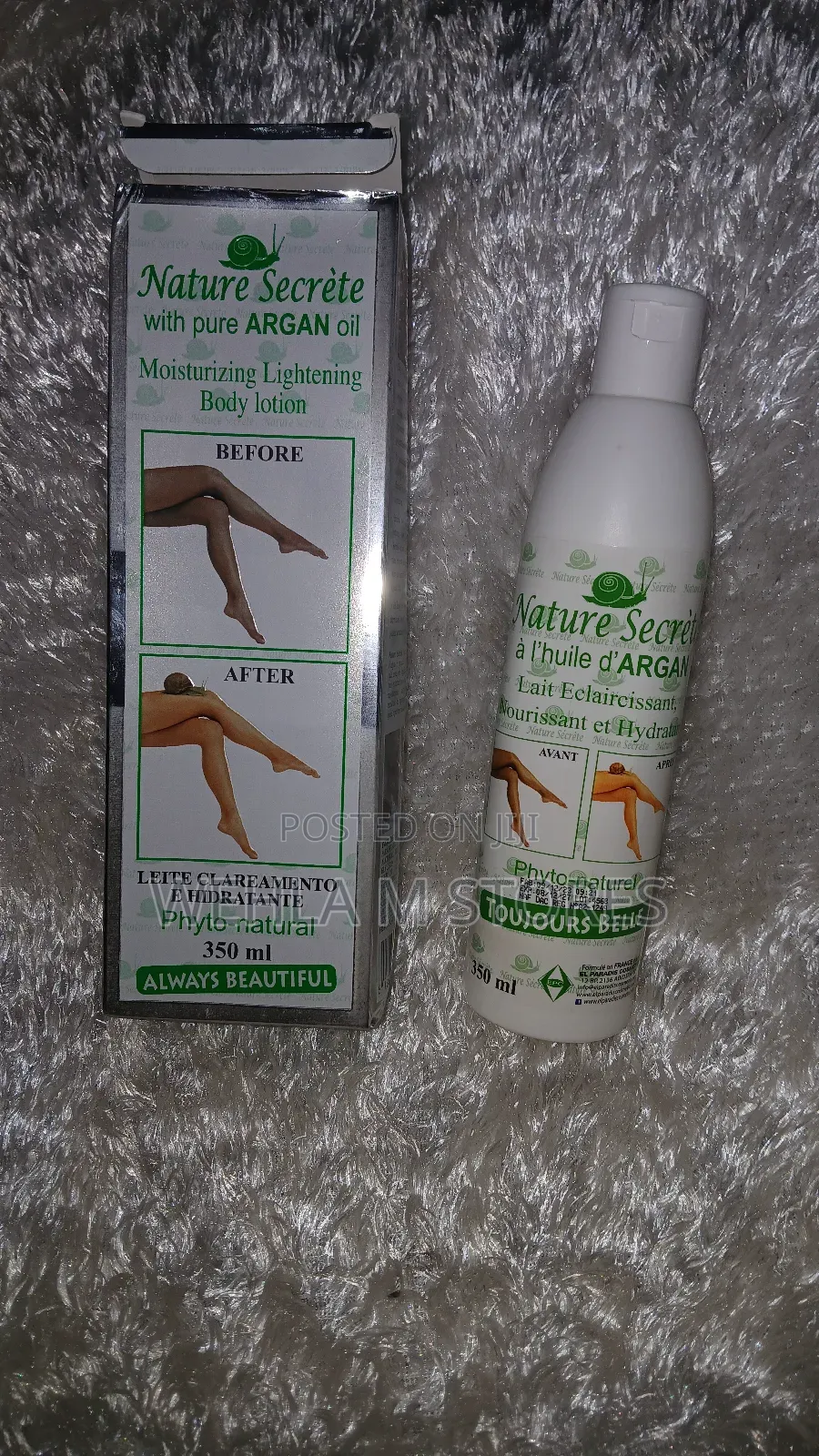 Nature Secrete Lightening Lotion With Pure Argan Oil 350ml
