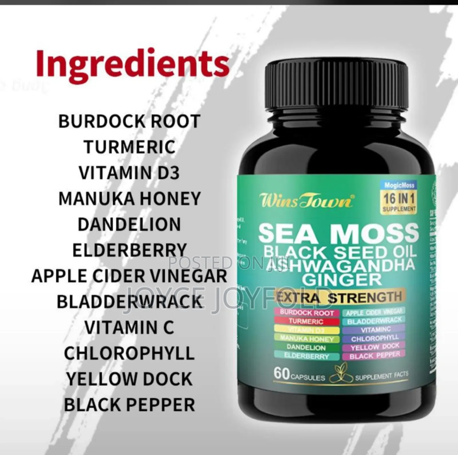 Sea Moss-Thyroid Health, Gut Health, Immunity Support, Etc