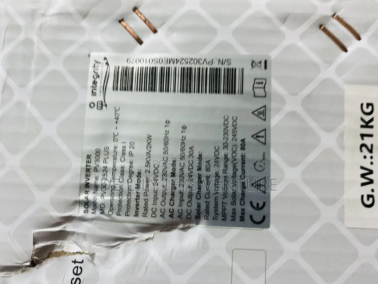 Integrity Transformer Hybrid Inverter 2.5kva 24v