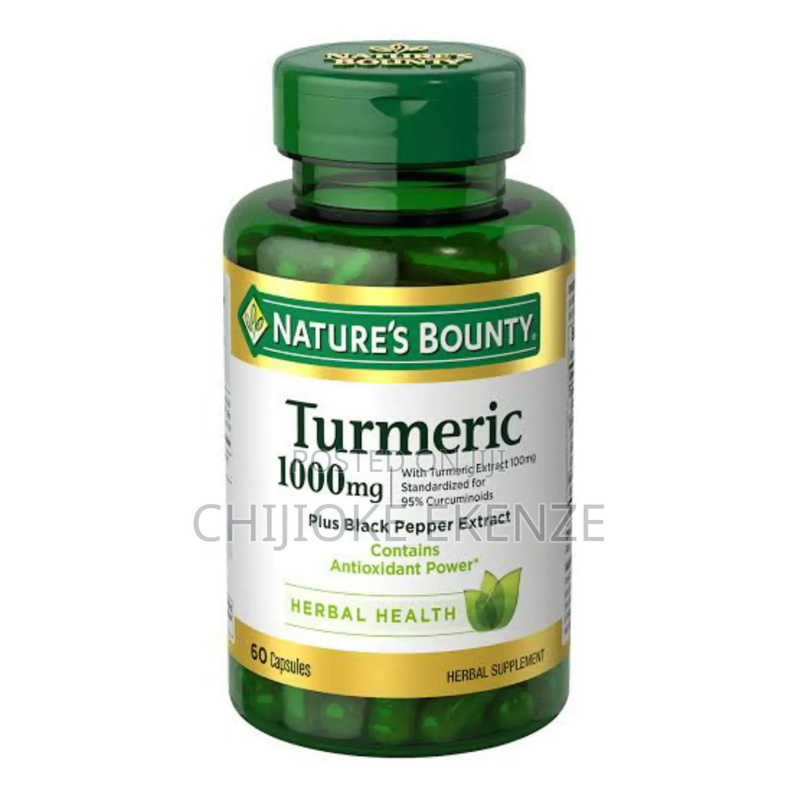 Nature's Bounty Tumeric 1000mg X 60 Capsules