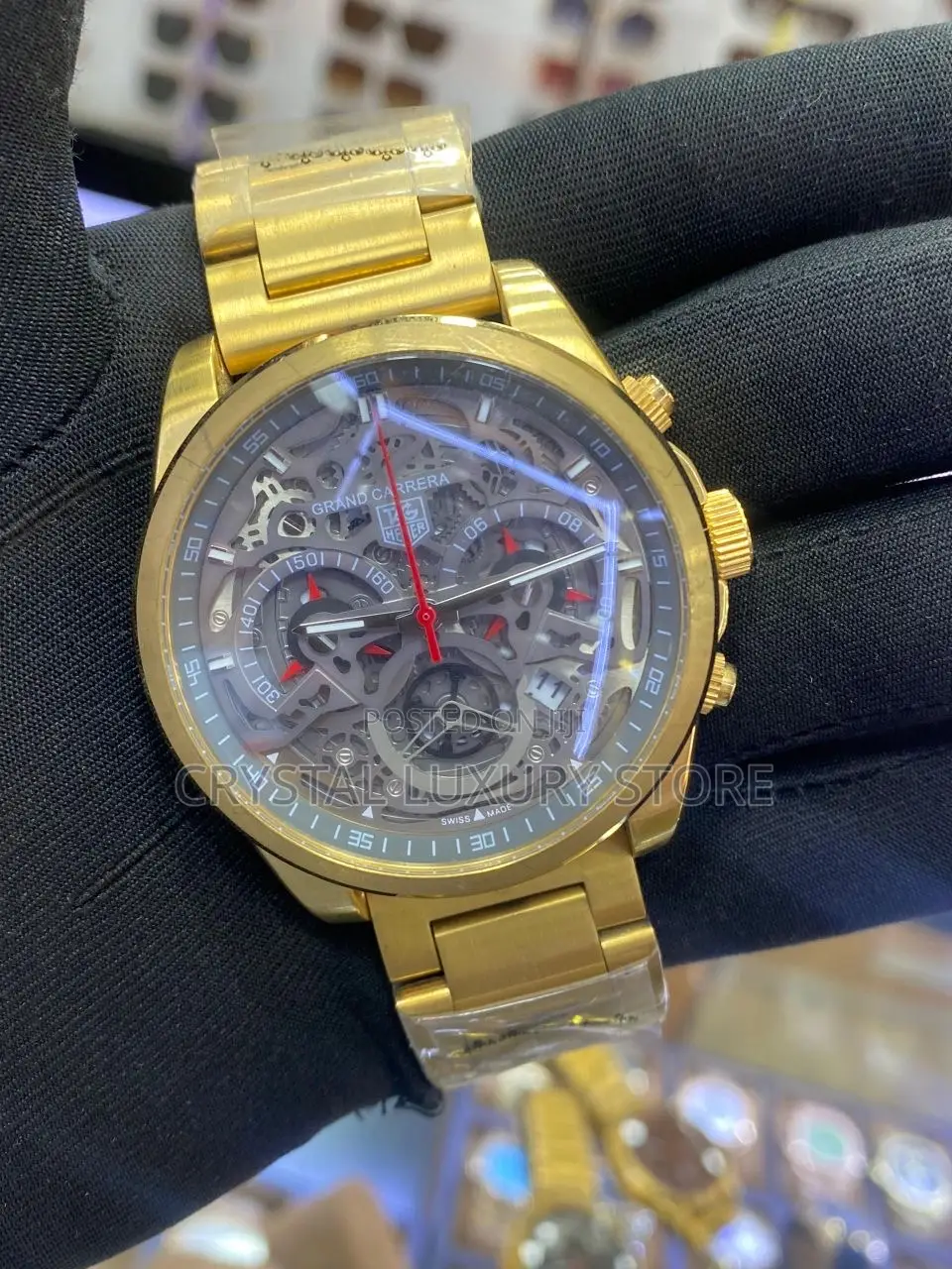 Carrera Quality Luxury Men Chain Strap Wristwatch
