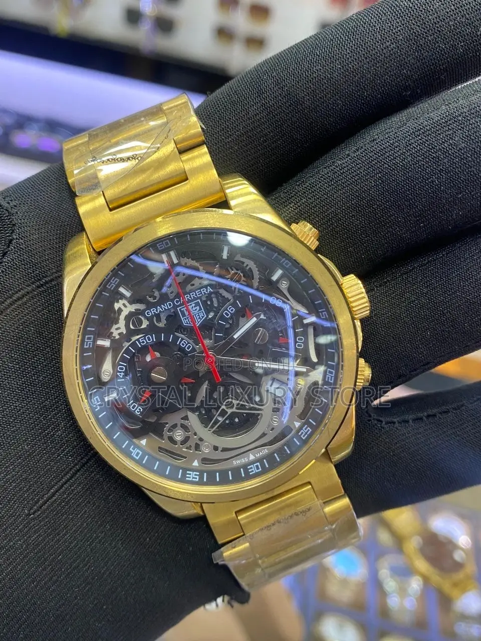 Carrera Quality Luxury Men Chain Strap Wristwatch