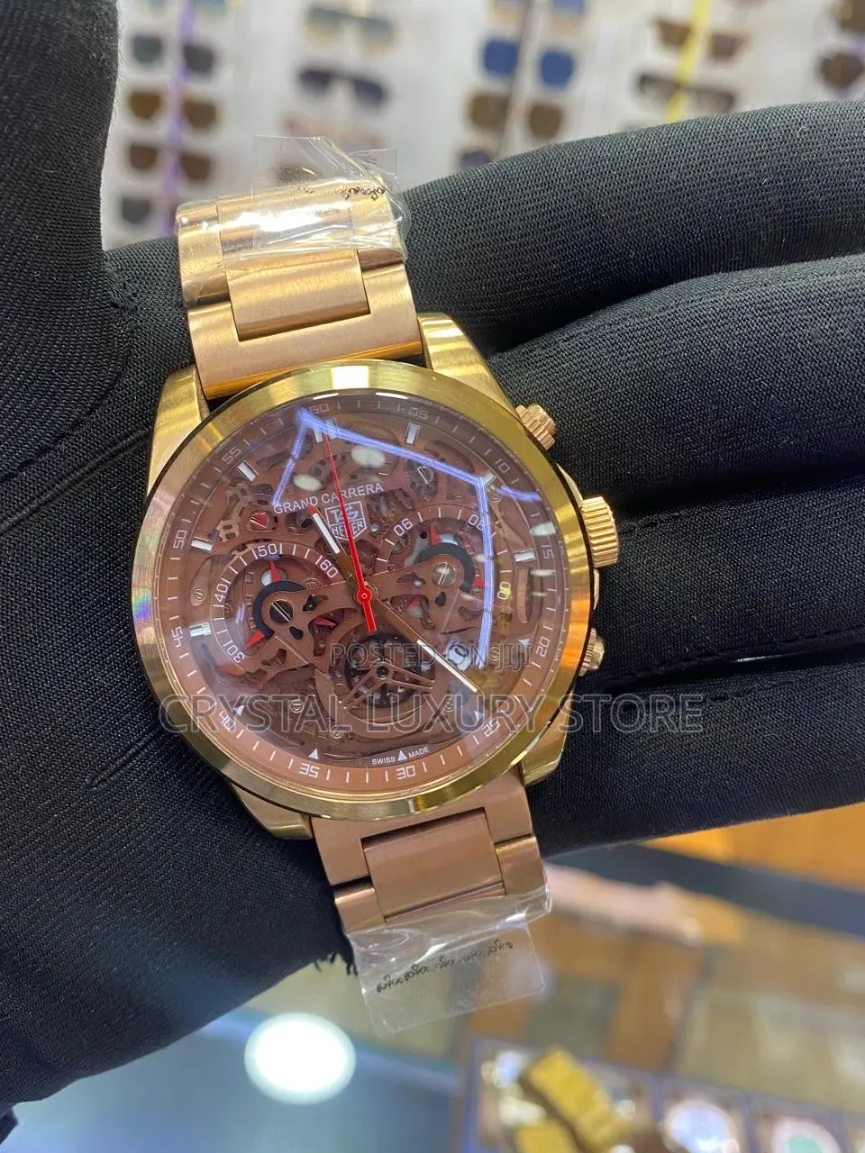Carrera Quality Luxury Men Chain Strap Wristwatch