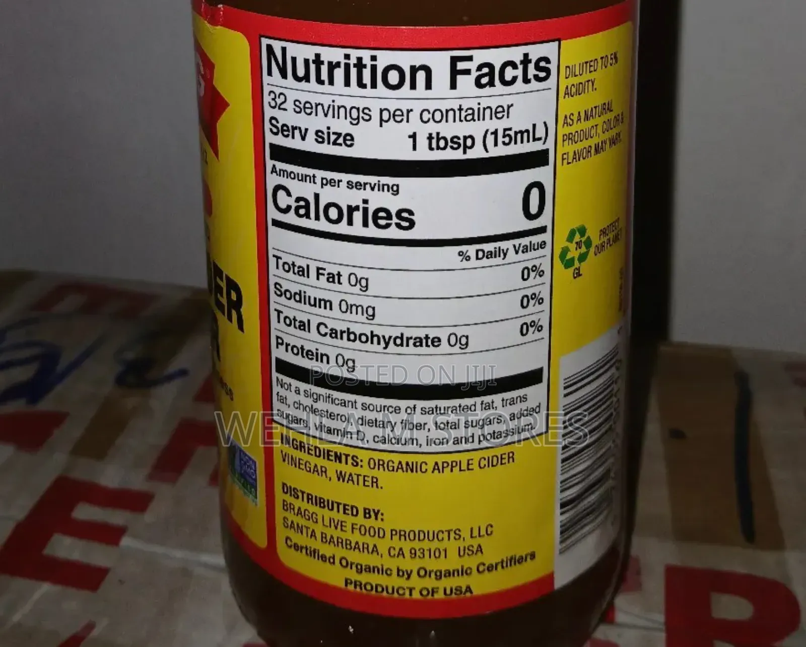 Bragg's Apple Cider Vinegar With the 'Mother' - 473ml