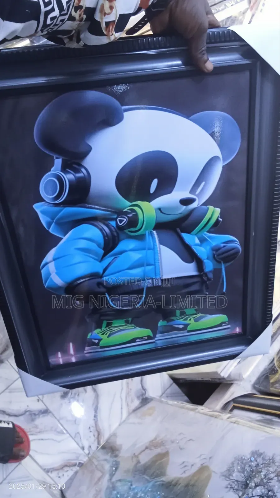 Wooden Frame Artwork Design Cartoon Character 50cmx60cm