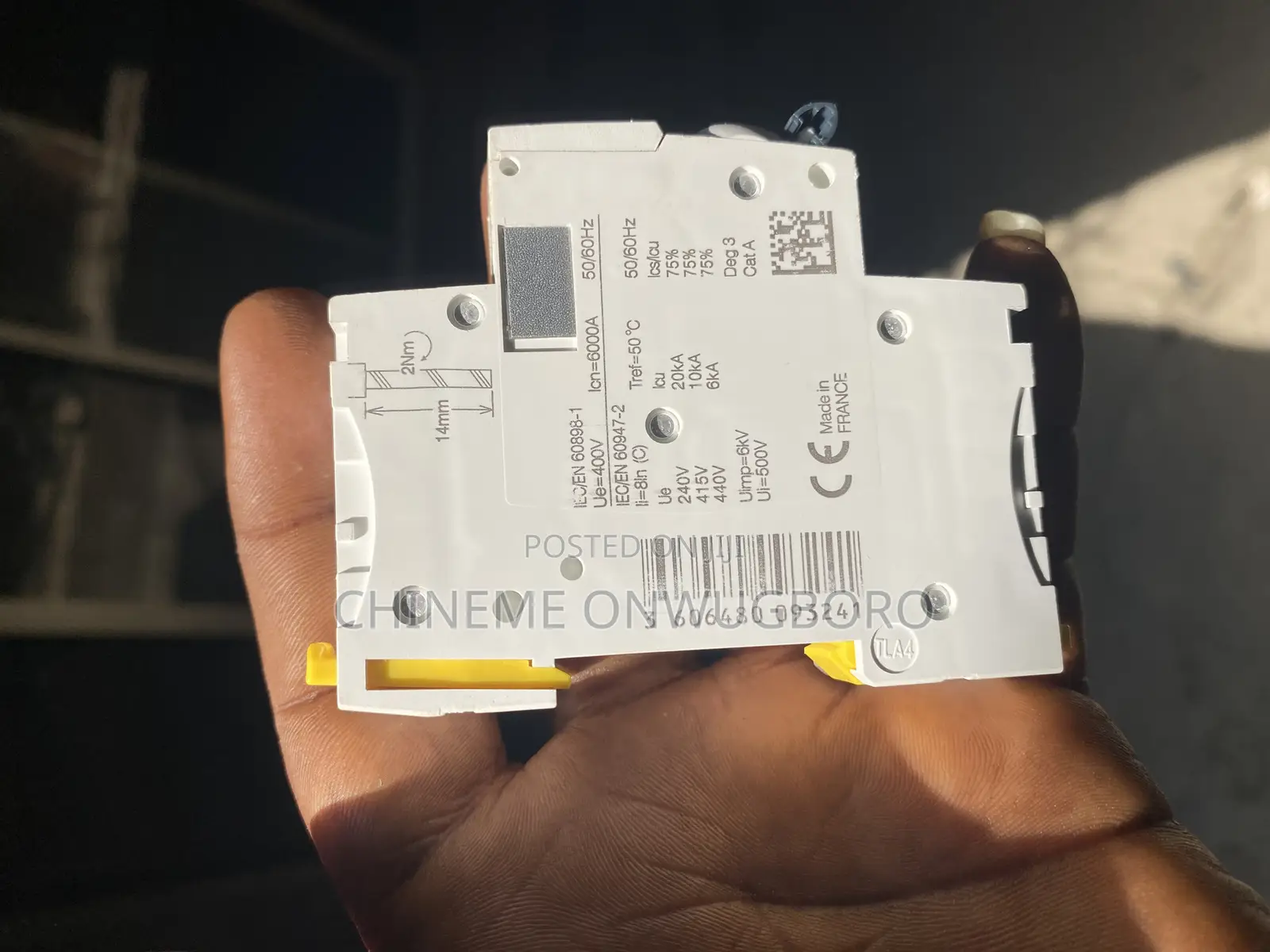 Single Pole Schneider MCB Breaker