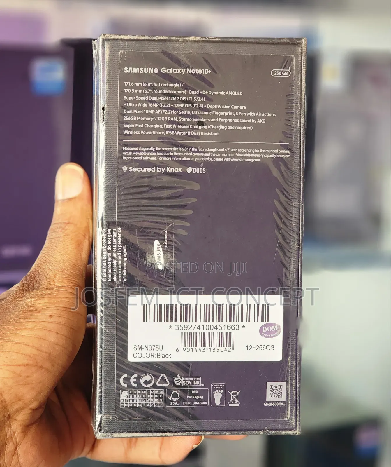 New Samsung Galaxy Note 10 Plus 256 GB Black