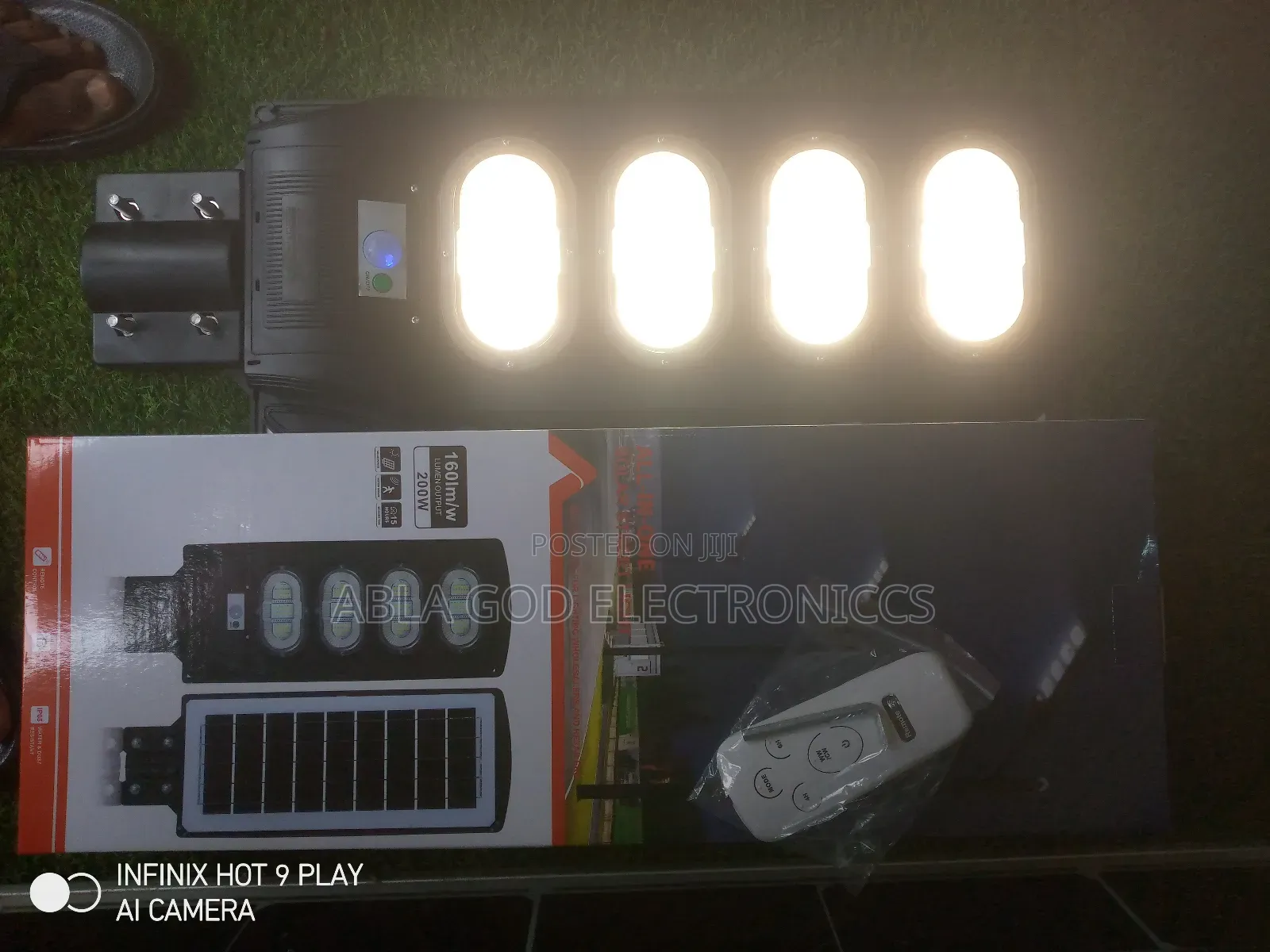 All TOP Solar Street Light 200W 15h Work Time Motion Sensor