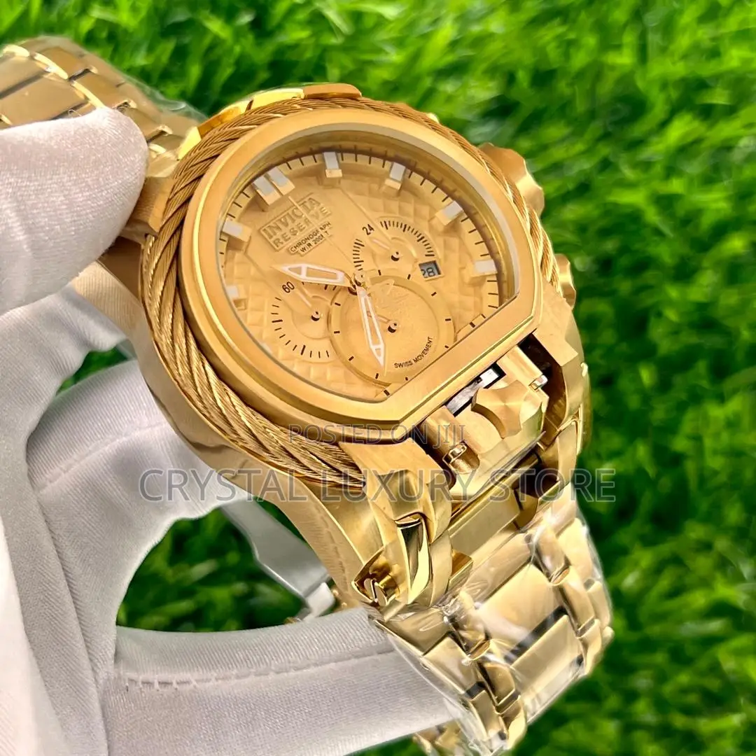 Invicta Quality Luxury Men Chain Strap Wristwatch