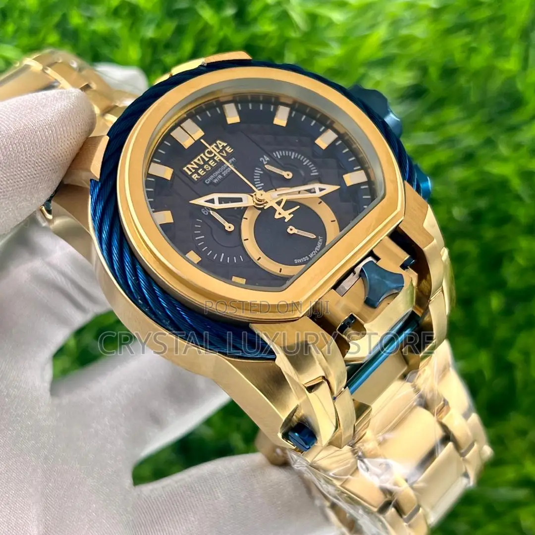 Invicta Quality Luxury Men Chain Strap Wristwatch
