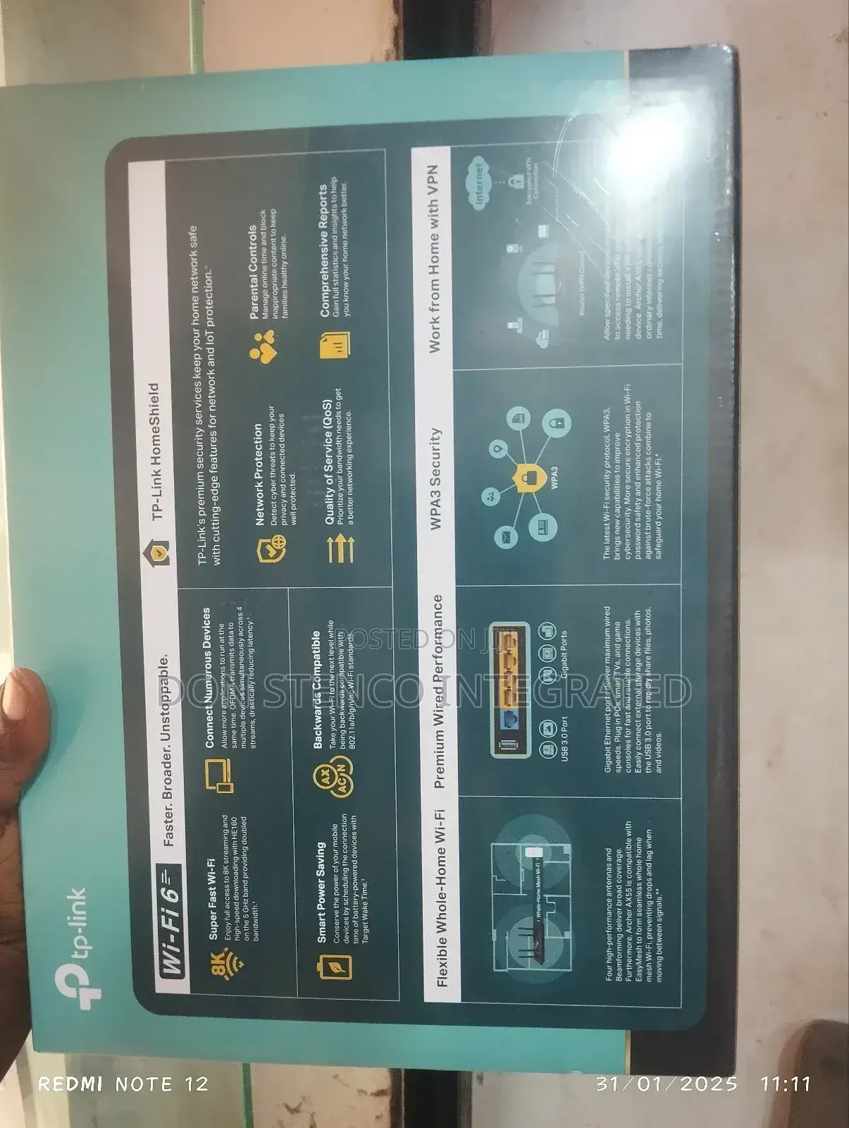 AX3000 Dual Band Gigabit Wi-Fi 6 Router