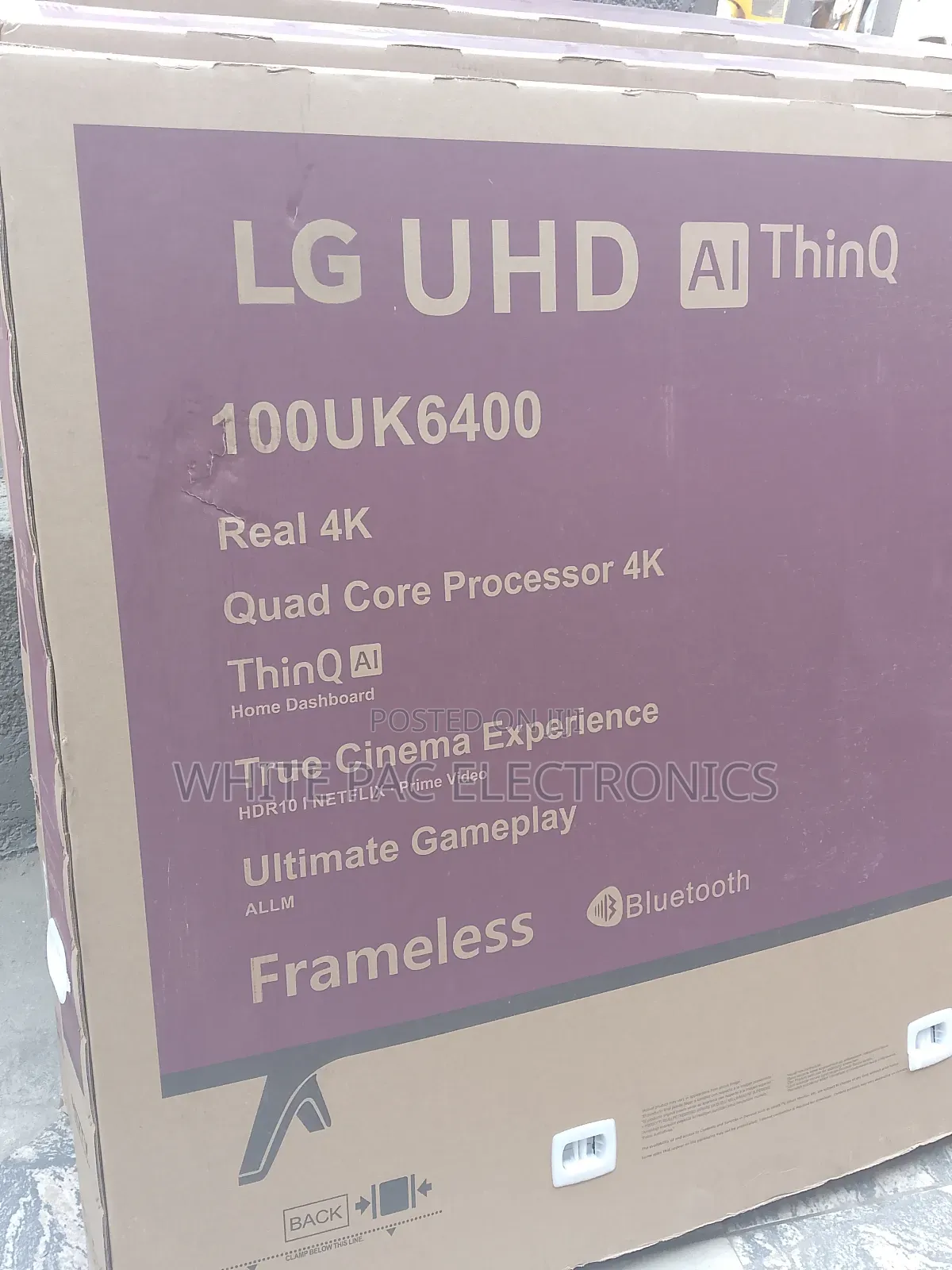 Lg 100"Inch Uhd Webos Smart Tv Frameless Bluetooth>Netflix>Youtube