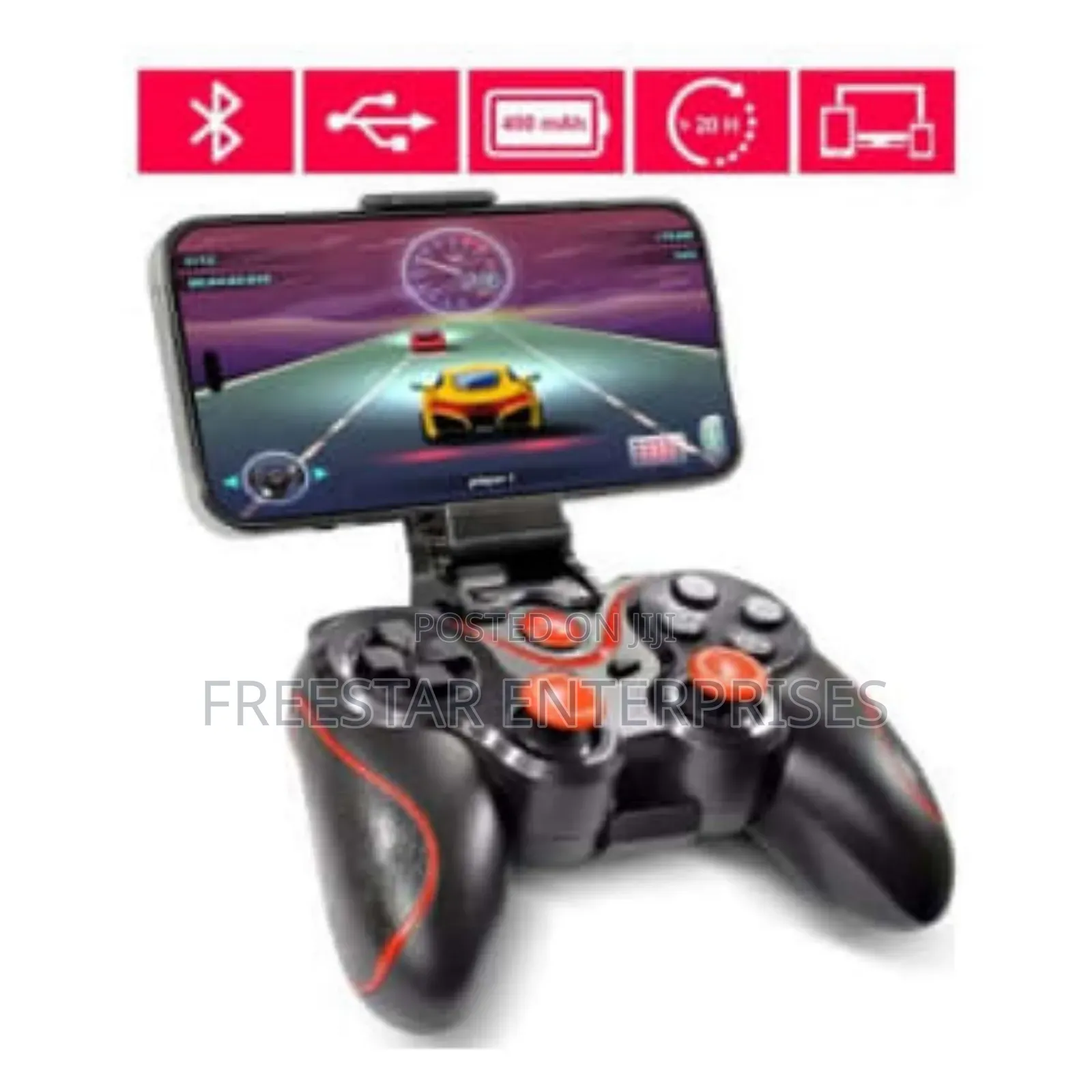 X3 Wireless Mobile Gamepad Controller. X3 Wireless Game Pad.