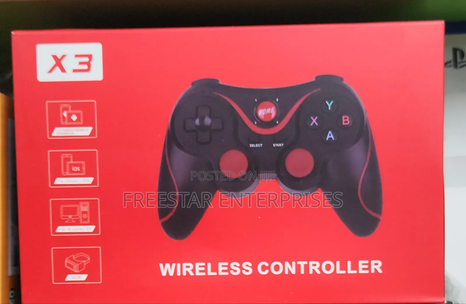 X3 Wireless Mobile Gamepad Controller. X3 Wireless Game Pad.