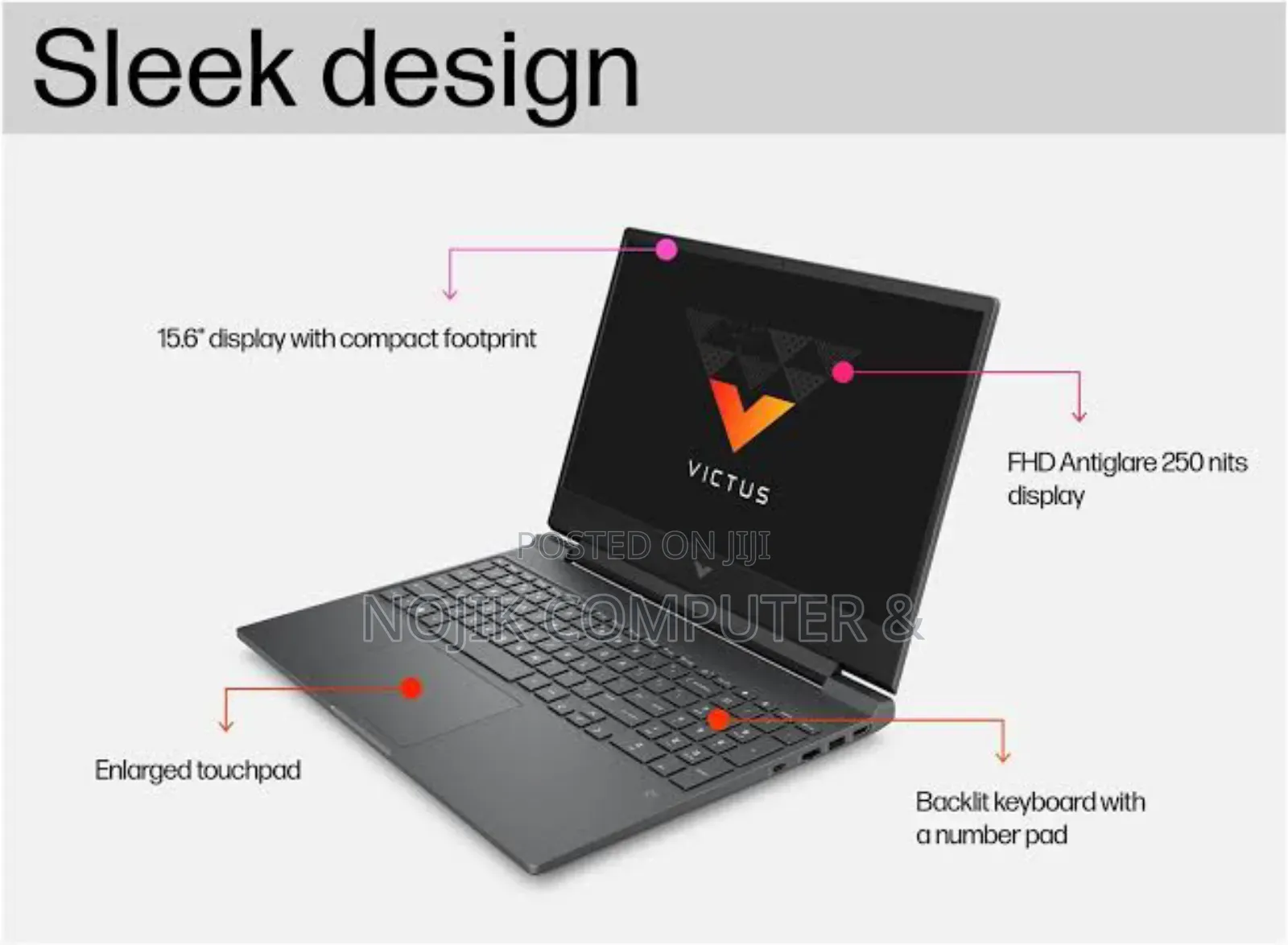 New Laptop HP Victus 15 16GB Intel Core I7 SSD 512GB
