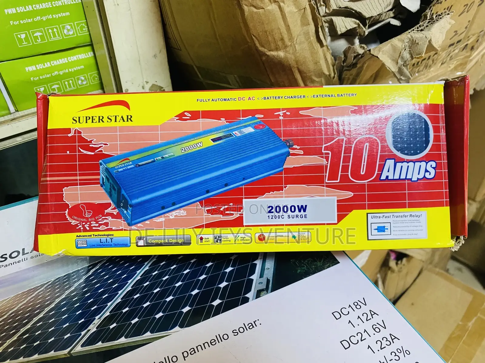 Super Star Solar Inverter 2000W With Charger