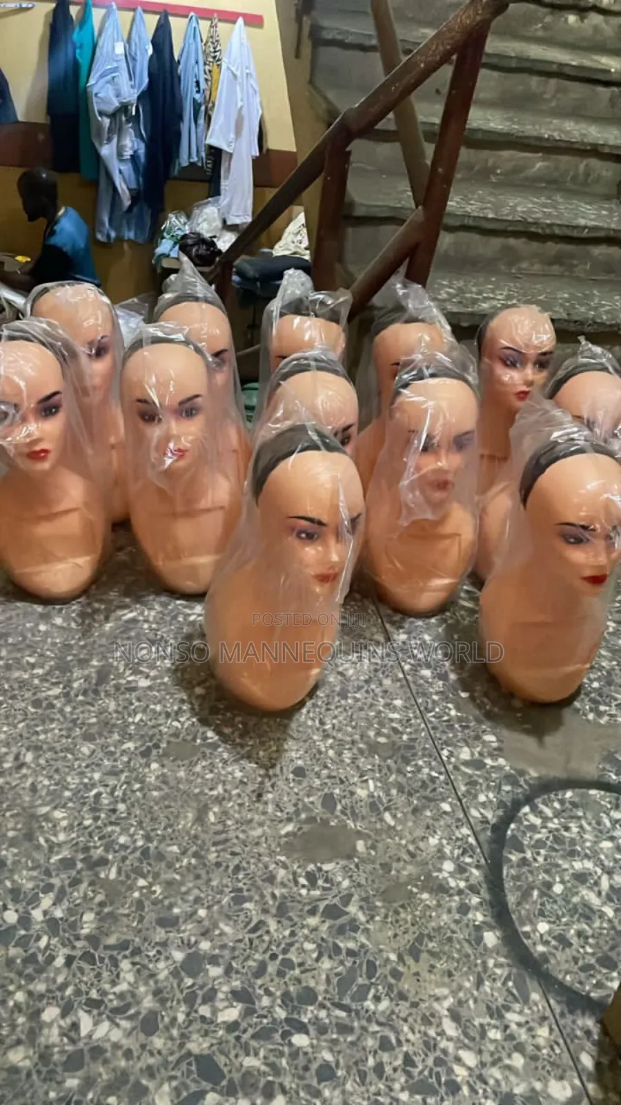 Plastic Long Neck Heads For Wigs, Hats, Turbans Etc