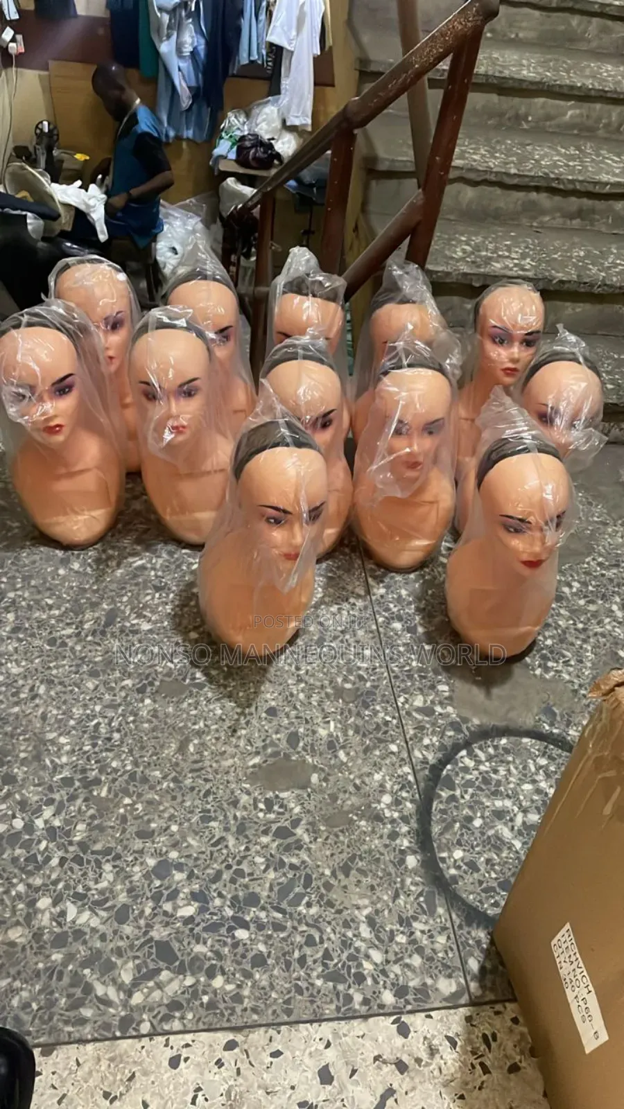 Plastic Long Neck Heads For Wigs, Hats, Turbans Etc