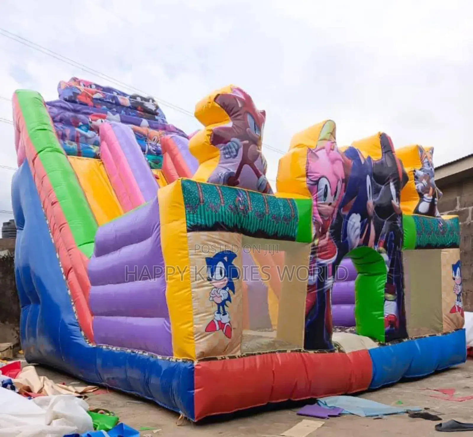 Giant Sonic Slide Bouncing Castle for Rent