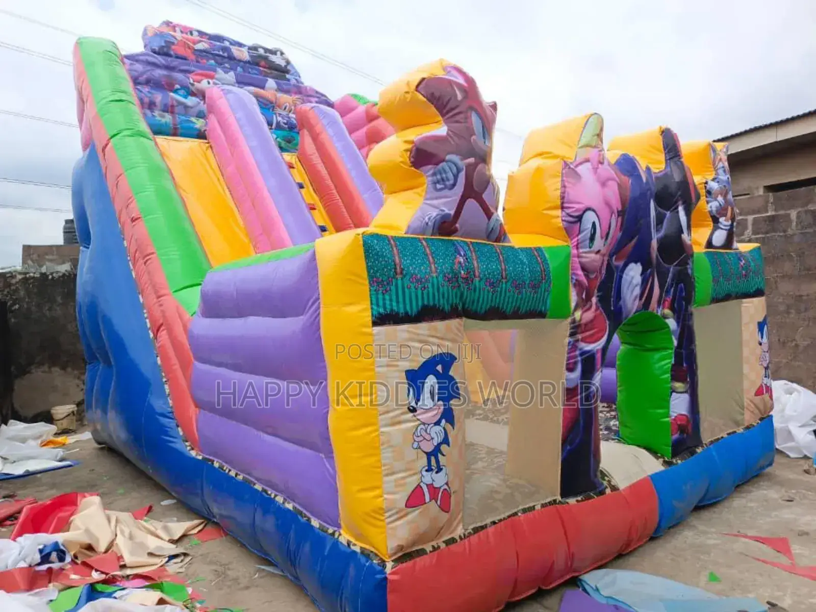 Giant Sonic Slide Bouncing Castle for Rent