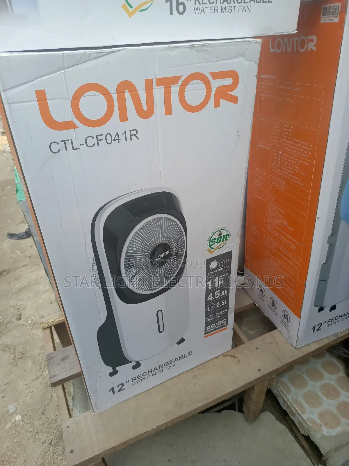 Air Cooler Lontor Rechargeable